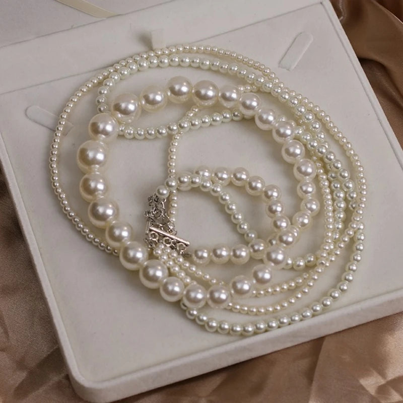 Girls Fashion Pearl Necklace