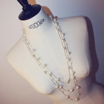 Girls Fashion Pearl Necklace