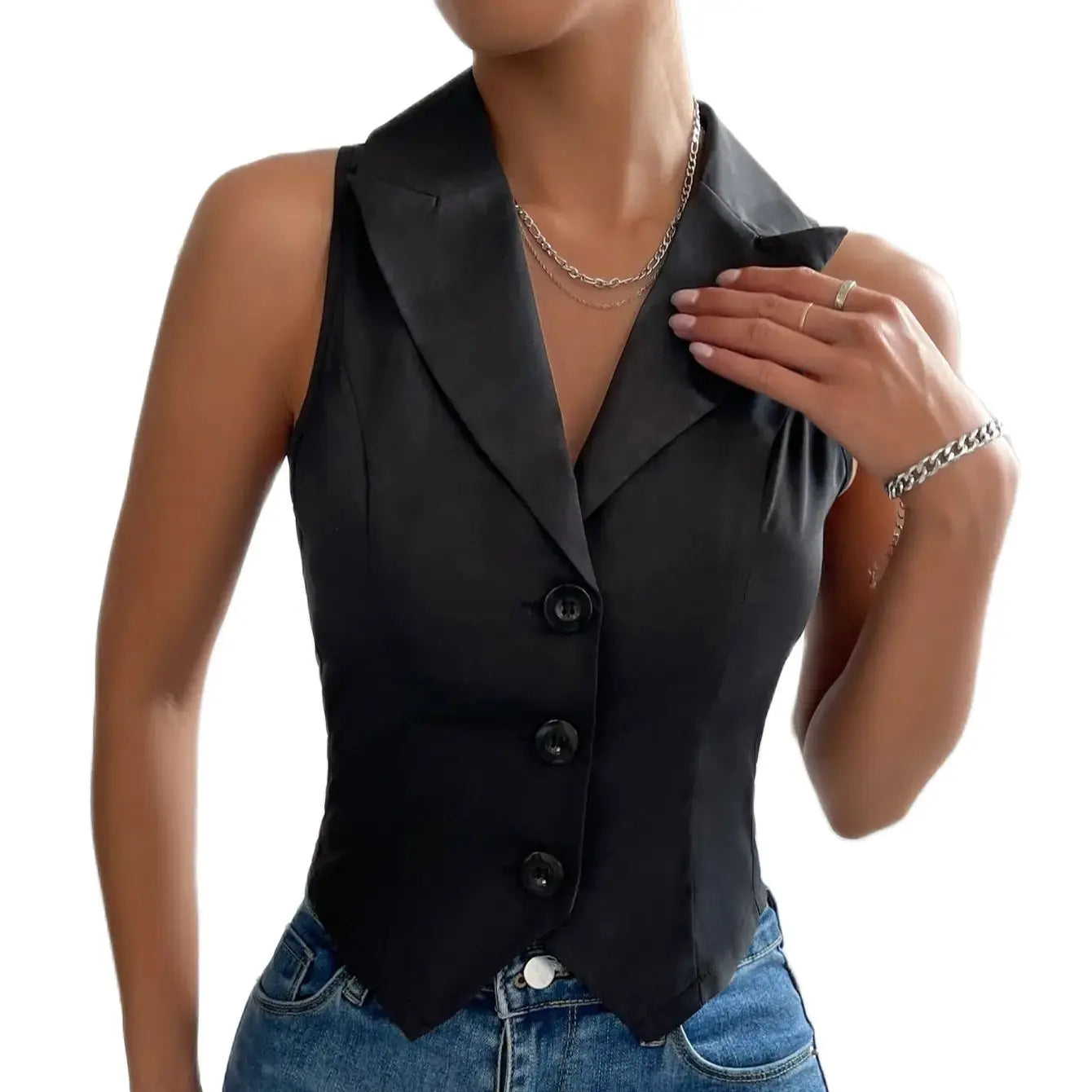 Stylish casual slim vest