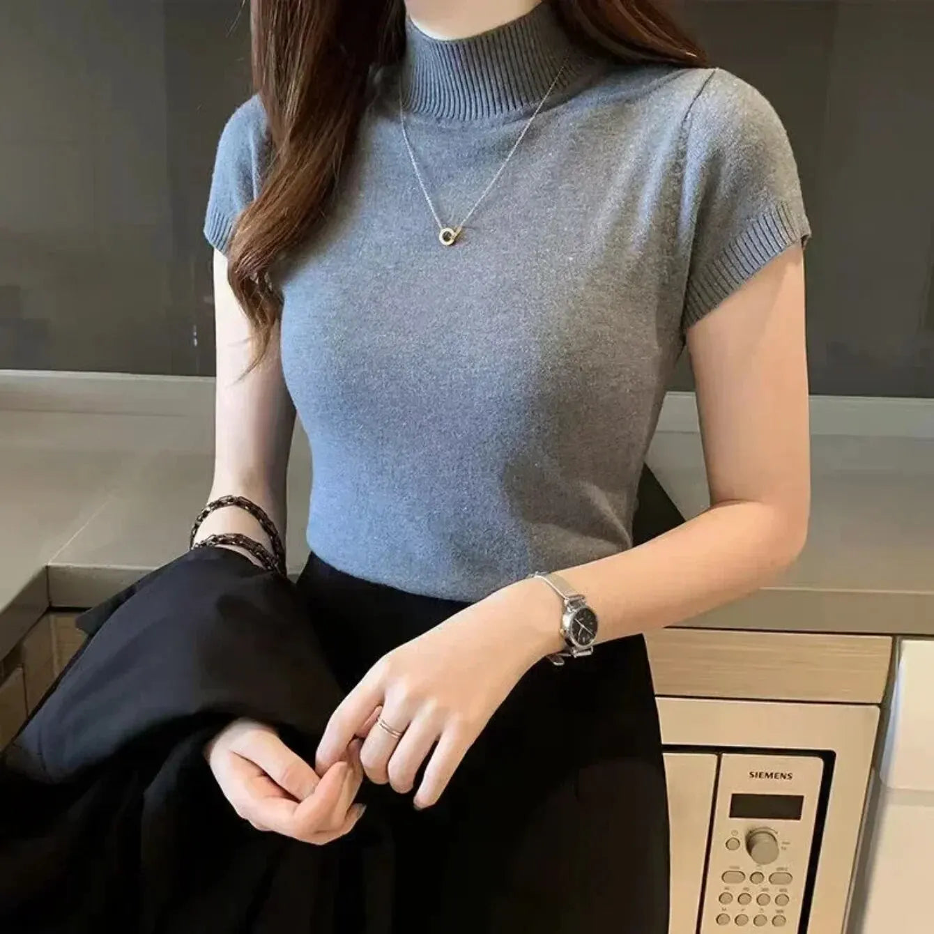 Women's Half-High Neck Top