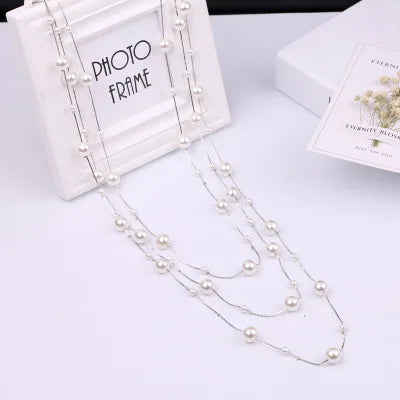 Girls Fashion Pearl Necklace