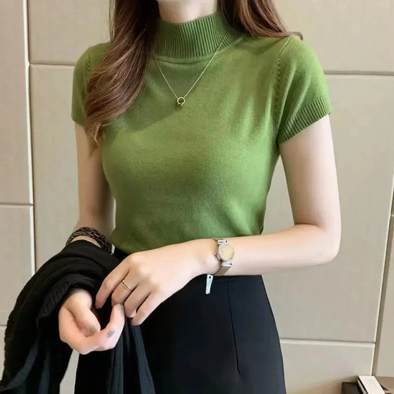 Women's Half-High Neck Top