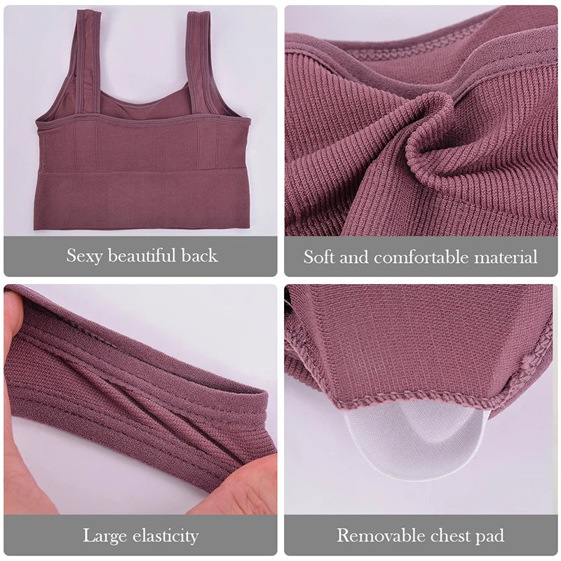 Breathable Sports Bra Anti-Sweat Fitness Top